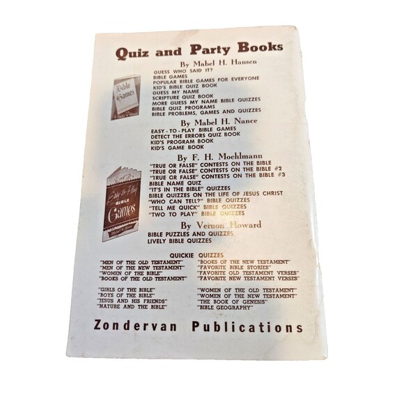 VTG Bible Quizzes on the Life of Jesus Christ ~ Zondervan Booklet Size 1958 - Picture 2 of 9